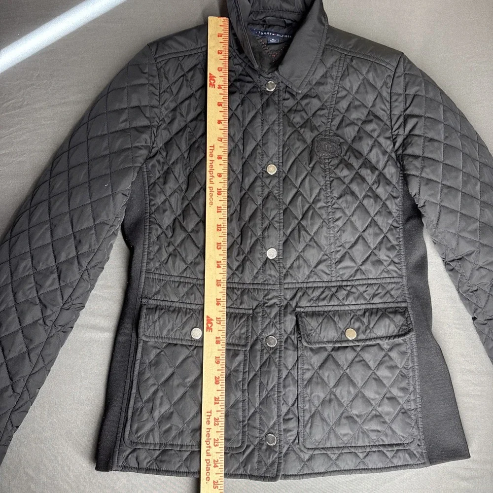 Tommy Hilfiger Ladies' Quilted Jacket - Black‎ XS